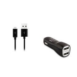 S-link SMG-444 2.1A Micro Usb Akıllı Telefonlar 2in1 Araba Şarjı ve Kablosu - S-LİNK