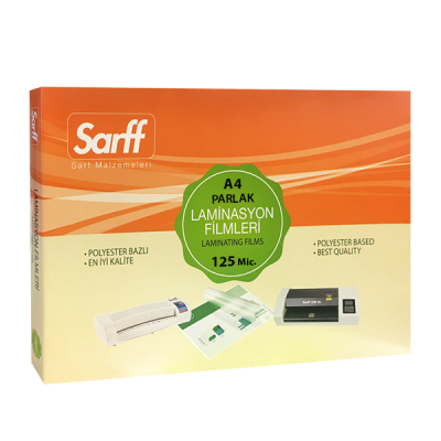 SARFF 125MIC LAMİNASYON FİLMLERİ - A4(216X303MM) - 100ADET - 3
