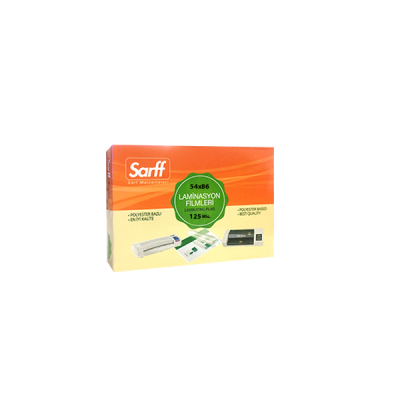 SARFF 125MIC LAMİNASYON FİLMLERİ - KK(54X86MM) - 100ADET - 1