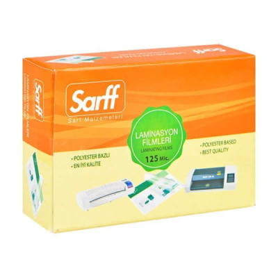 SARFF 125MIC LAMİNASYON FİLMLERİ - KNC(78X102MM) - 100ADET - 1