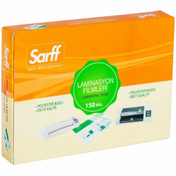 SARFF 150MIC LAMİNASYON FİLMLERİ - A5(216X155MM) - 100ADET - SARFF