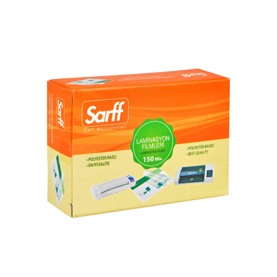 SARFF 150MIC LAMİNASYON FİLMLERİ - KK(65X95MM) - 100ADET - 1
