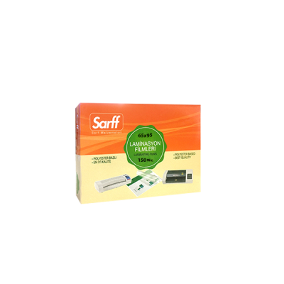 SARFF 150MIC LAMİNASYON FİLMLERİ - KK(65X95MM) - 100ADET - 2