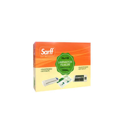 SARFF 150MIC LAMİNASYON FİLMLERİ - KNC(78X102MM) - 100ADET - 1