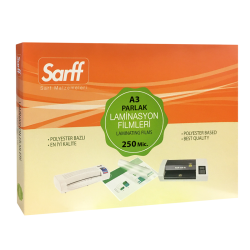 SARFF 250MIC LAMİNASYON FİLMLERİ - A3(426X303MM) - 50ADET - SARFF