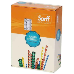 SARFF 28MM BEYAZ PLASTİK SPİRAL KUTU - 50ADET - SARFF