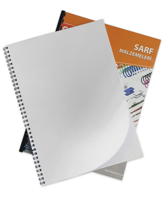 SARFF A4 KARTON KAPAK DESENLİ BEYAZ - 100ADET - 1