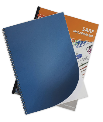 SARFF A4 KARTON KAPAK DESENLİ MAVİ - 100ADET - 1