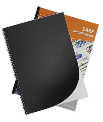 SARFF A4 KARTON KAPAK DESENLİ SİYAH - 100ADET - 1