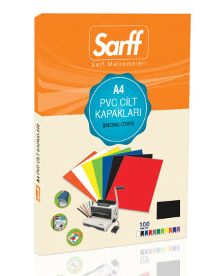 SARFF A4 OPAK SİYAH PVC CİLT KAPAKLARI - 100ADET - 3