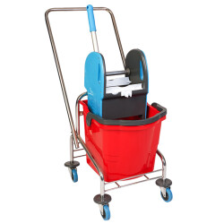 TEK KOVALI PLASTİK TEM.ARABASI + PLASTİK PRESS - 