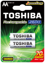 TOSHIBA 2600 MAH ŞARJLI KALEM PİL 2Lİ - Toshiba