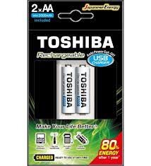 TOSHIBA USB ŞARJ CİHAZI+2 AD.2000MAH KALEM PİL - Toshiba