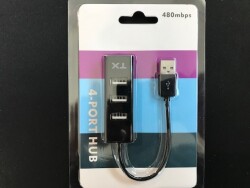 Tx ACUSB24 4Port Usb Hub Siyah 2.0 480Mbps (0,11cm Kablo Uzunluğu) - TX