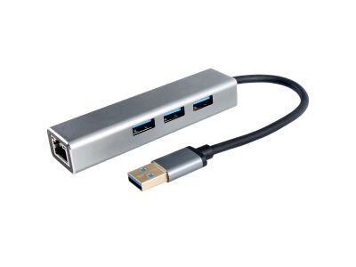 Vcom DH312A Usb 3.0 To USB3.0-3+RJ45 Çoklayıcı - 1