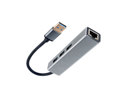 Vcom DH312A Usb 3.0 To USB3.0-3+RJ45 Çoklayıcı - 2
